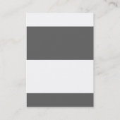 Einzigartiges, schlichtes, weißes Monogramm Visitenkarte (Rückseite)