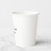 Einzigartiges Schlichtes Weißes Special Pappbecher (Links)