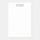 Einzigartiges Schlichtes Weißes Special Post-it Klebezettel (Vorderseite)