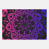 einzigartiges, schönes Mandala-Design Geschenkpapier Set (Vorderseite 3)
