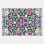 einzigartiges, schönes Mandala-Design Geschenkpapier Set (Vorderseite 2)