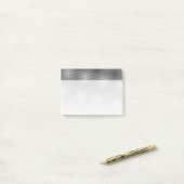 Einzigartiges Schwarz-Weiß-Moiré-Muster Künstleris Post-it Klebezettel (Auf Schreibtisch)