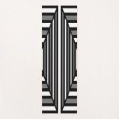 Einzigartiges Schwarzweiß-Muster Yogamatte (Vorderseite)