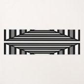 Einzigartiges Schwarzweiß-Muster Yogamatte (Vorderseite (Horizontal))