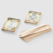 Einzigartiges Scroll & Feather Pen Hochzeitsprogra Fächer (Non-assembled)