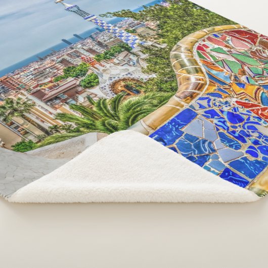 Einzigartiges Shabby Chic Barcelonas modern Sherpadecke (3/4)