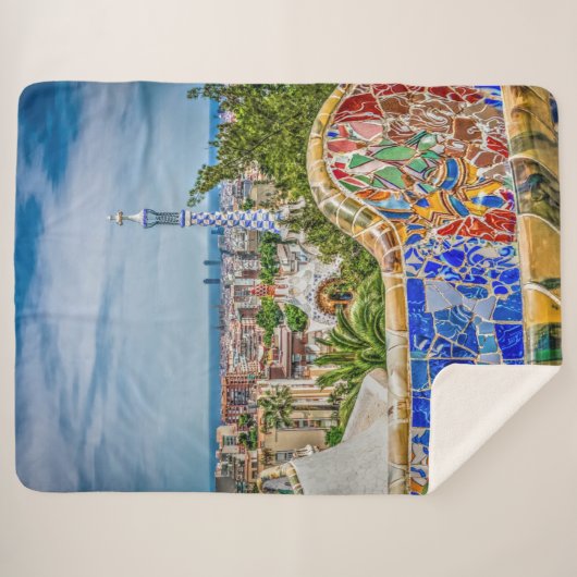 Einzigartiges Shabby Chic Barcelonas modern Sherpadecke (Vorderseite (Horizontal))