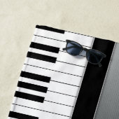 Einzigartiges Silber des Musik-Lehrer-| Strandtuch (Beispiel)