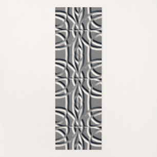 Einzigartiges Silber-Grau-Präge-Kunstmuster-Design Yogamatte