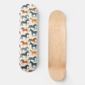 Einzigartiges Skateboard für Coole Pferdedecke (Vorderseite)