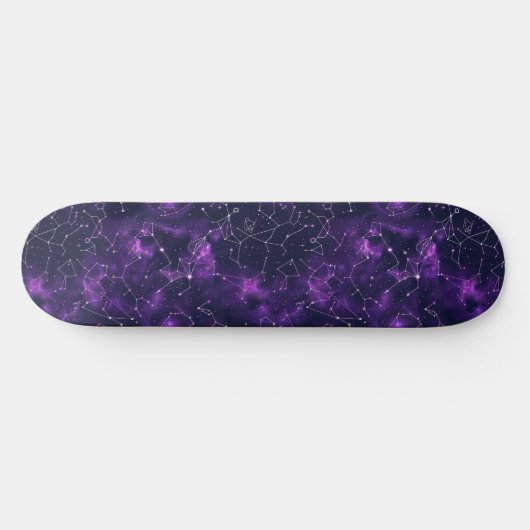 Einzigartiges Skateboard für Lila Astrologie-Desig (Horizontal)
