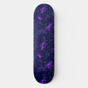 Einzigartiges Skateboard für Lila Astrologie-Desig
