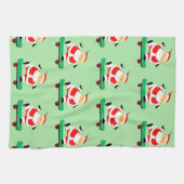 Einzigartiges Skateboarding Santa Geschirrtuch (Horizontal)