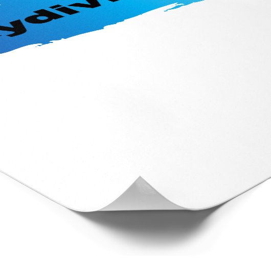 Einzigartiges Skydiving Poster (Ecke)