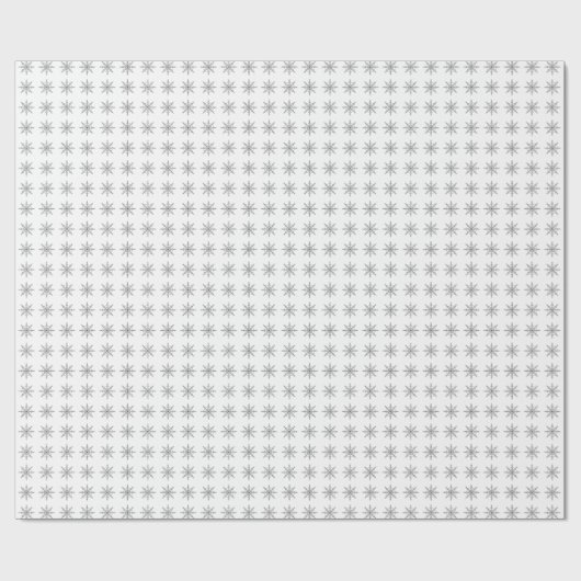 Einzigartiges Snowflake-Muster Geschenkpapier (Flach)