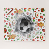 Einzigartiges Soccer Holiday Geschenk Jigsaw Puzzl Puzzle (Horizontal)