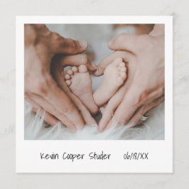 Einzigartiges sofortiges Foto Geschlechtsneutrale  Einladung