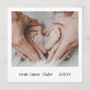 Einzigartiges sofortiges Foto Geschlechtsneutrale Einladung