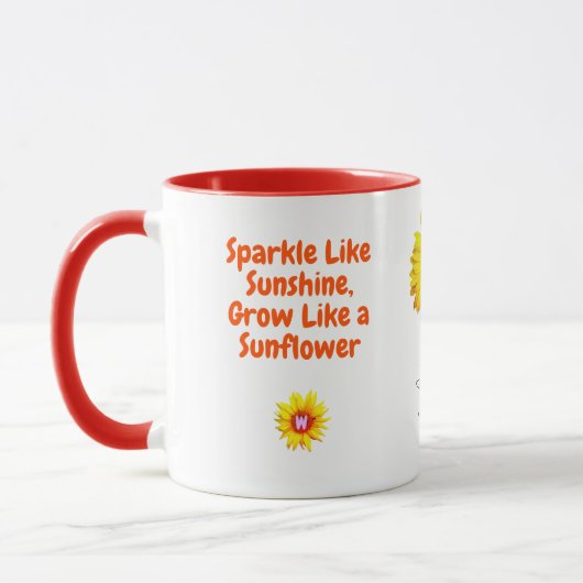Einzigartiges Sonnenblumencoffee Tasse Geschenk fü (Links)