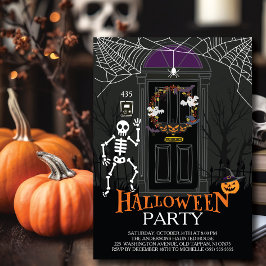 Einzigartiges Spuk Haus-Halloween-Party Einladung