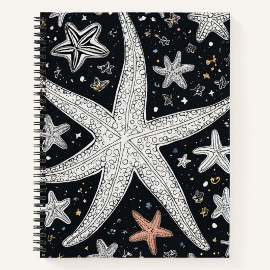 Einzigartiges Star Spiral Notebook - Stellar Desig Notizblock (Vorderseite)