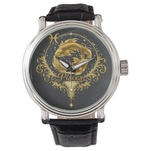 Einzigartiges Sternzeichen Fische, Sternzeichen   Armbanduhr