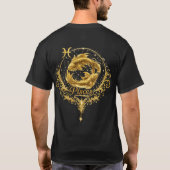 Einzigartiges Sternzeichen Fische, Sternzeichen T-Shirt (Rückseite)
