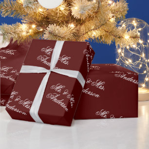 Einzigartiges stilvolles benutzerdefiniertes Textm Geschenkpapier
