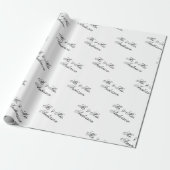 Einzigartiges stilvolles benutzerdefiniertes Textm Geschenkpapier (Ungerollt)