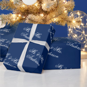 Einzigartiges stilvolles benutzerdefiniertes Textm Geschenkpapier