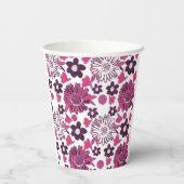 Einzigartiges, stilvolles Muster Pappbecher (Rückseite)