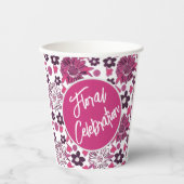 Einzigartiges, stilvolles Muster Pappbecher (Vorderseite)