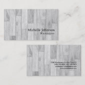 Einzigartiges stilvolles Parkettdesign Visitenkarte (Vorne/Hinten)