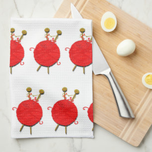 Einzigartiges Strick-Küchenhandtuch Geschirrtuch