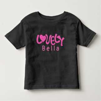 Einzigartiges süß rosa Girly Herz Kleinkind T-shirt