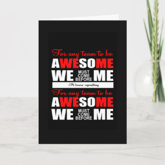 einzigartiges Teamwork-Motivationszitat Karte