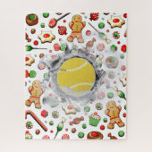 Einzigartiges Tennis Holiday Geschenk Jigsaw Puzzl Puzzle (Vertikal)
