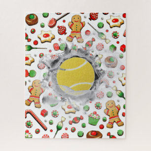 Einzigartiges Tennis Holiday Geschenk Jigsaw Puzzl Puzzle