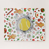 Einzigartiges Tennis Holiday Geschenk Jigsaw Puzzl Puzzle (Horizontal)