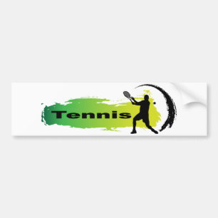 Einzigartiges Tennis (Mann) Autoaufkleber