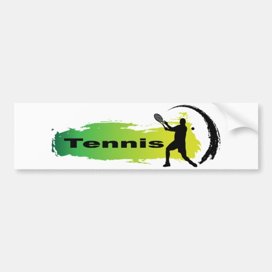 Einzigartiges Tennis (Mann) Autoaufkleber (Vorne)