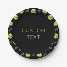 Einzigartiges Tennis-Racket-Ball-Party Pappteller