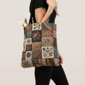 Einzigartiges Terracotta Quilt & Patchwork Rustika Tasche (Von Nahem)