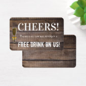 Einzigartiges Ticket für rustikale Hochzeitstouris (Schreibtisch)