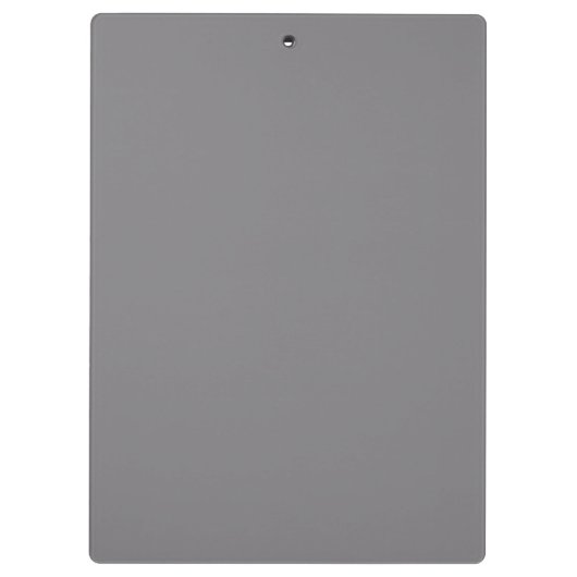 Einzigartiges Titanium Gray Ecru Trendy Template M Klemmbrett (Rückseite)