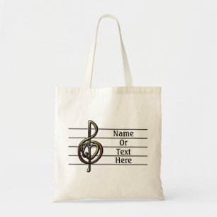 Einzigartiges Treble Clef Music-Personal personali Tragetasche