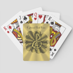 Einzigartiges Treble Cleve Musik Spielkarten