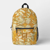 Einzigartiges Tropengelb Gelb Moderne Personalisie Bedruckter Rucksack (Vorderseite)