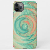 Einzigartiges türkisfarbenes Grün Aquamarin Blau O iPhone Hülle (Rückseite)