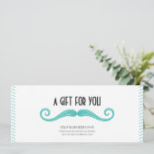 Einzigartiges türkisfarbenes Logo Barkershop Gesch (Stehend Vorderseite)